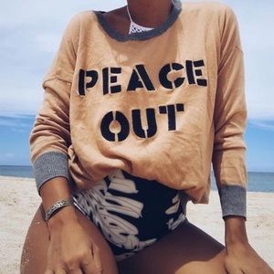 Chaser PEACE OUT sweater